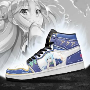 KonoSuba Aqua Sneakers Custom Anime Shoes 7