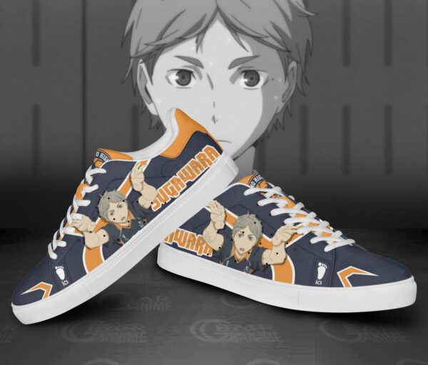 Koshi Sugawara Skate Shoes Custom Haikyuu Anime Shoes 2