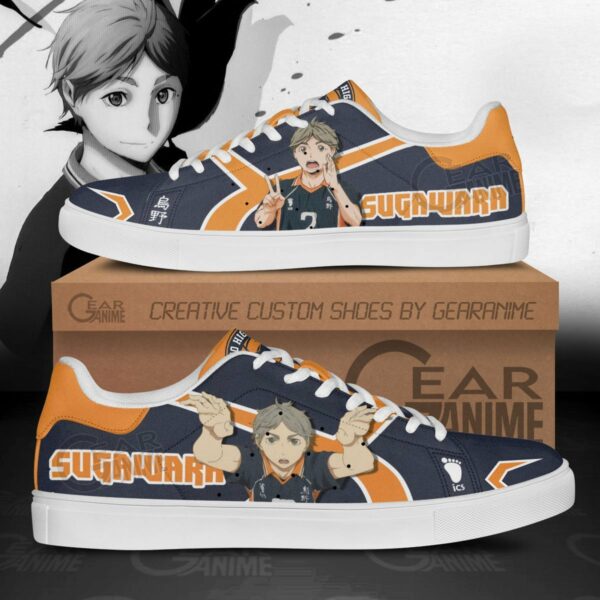 Koshi Sugawara Skate Shoes Custom Haikyuu Anime Shoes 1