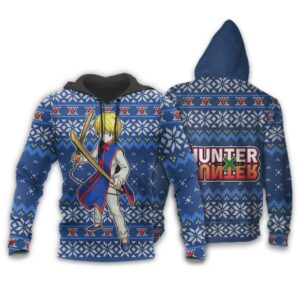 Kurapika Ugly Christmas Sweater Hunter X Hunter Anime Xmas Gift Custom Clothes 9