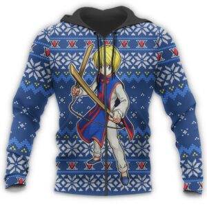 Kurapika Ugly Christmas Sweater Hunter X Hunter Anime Xmas Gift Custom Clothes 13