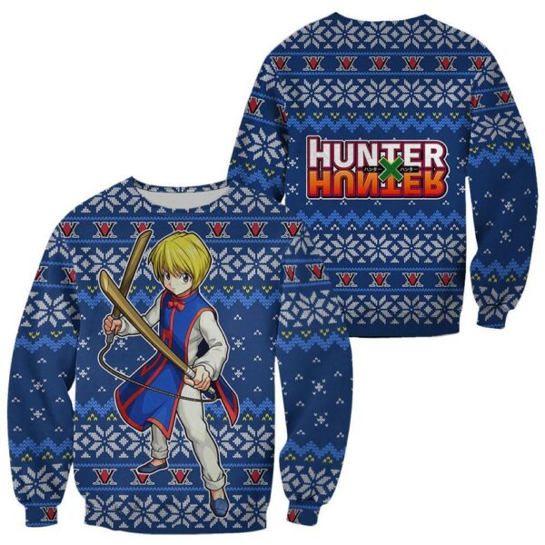 Kurapika Ugly Christmas Sweater Hunter X Hunter Anime Xmas Gift Custom Clothes 1