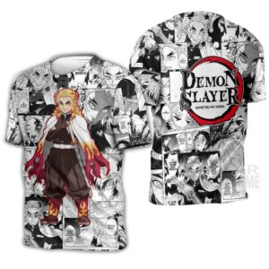 Demon Slayer Rengoku Hoodie Anime Mix Manga KNY Shirt 10