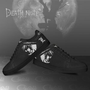 L Lawliet Shoes Death Note Custom Anime Shoes PN11 6