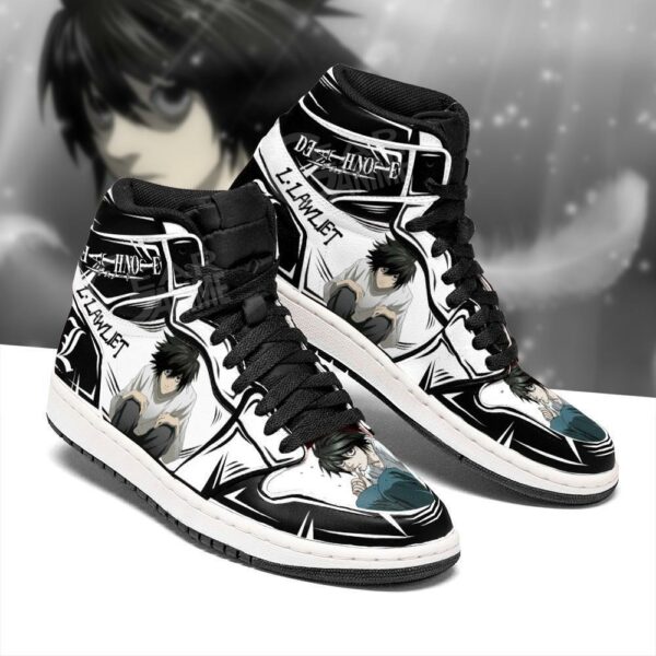 L. Lawliet Sneakers Custom Death Note Anime Shoes Fan MN05 2