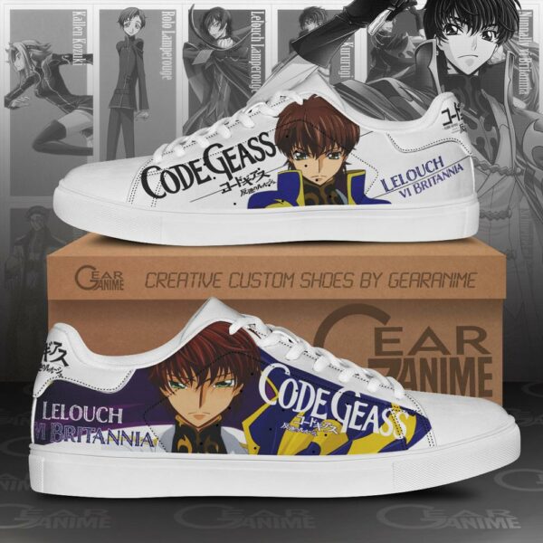 Code Geass Lelouch Skate Shoes Custom Anime Shoes 1