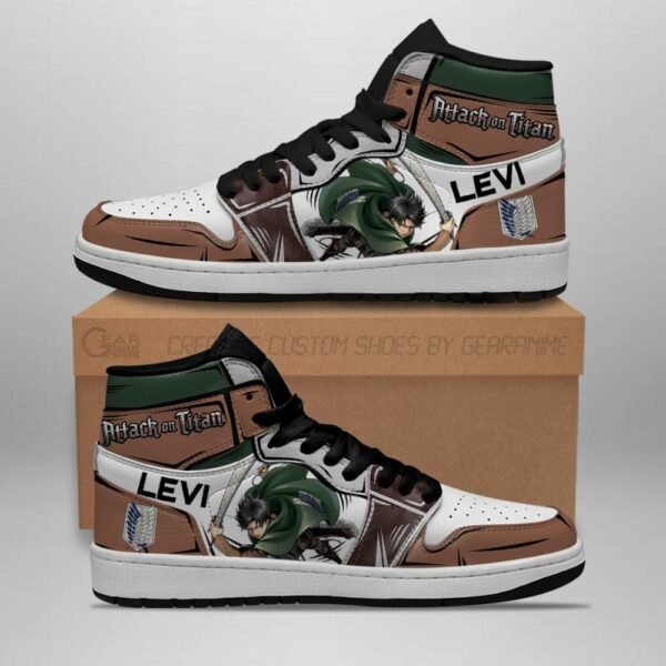 Levi Ackerman Sneakers Attack On Titan Anime Sneakers 1