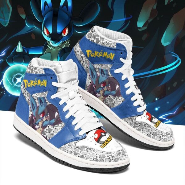 Lucario Sneakers Cute Pokemon Sneakers Fan PT04 2