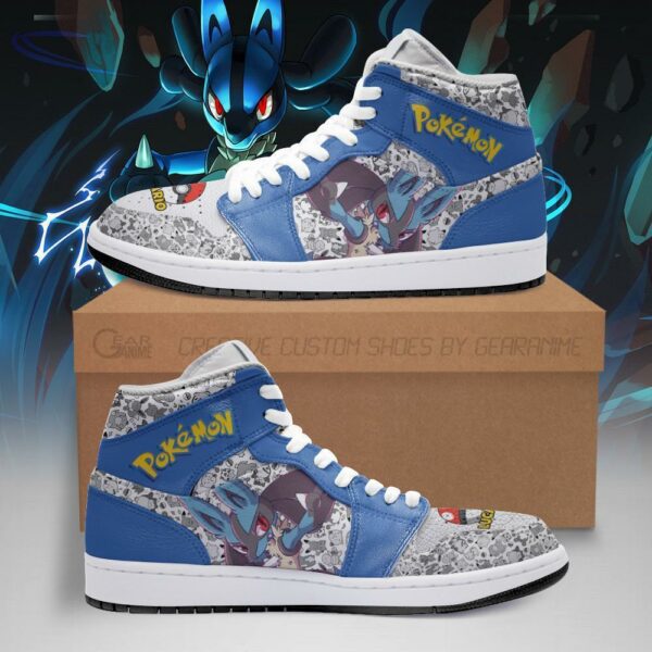 Lucario Sneakers Cute Pokemon Sneakers Fan PT04 1