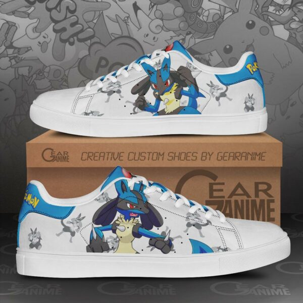 Lucario Skate Shoes Pokemon Custom Anime Shoes PN11 1