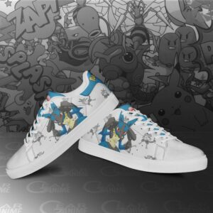 Lucario Skate Shoes Pokemon Custom Anime Shoes PN11 6