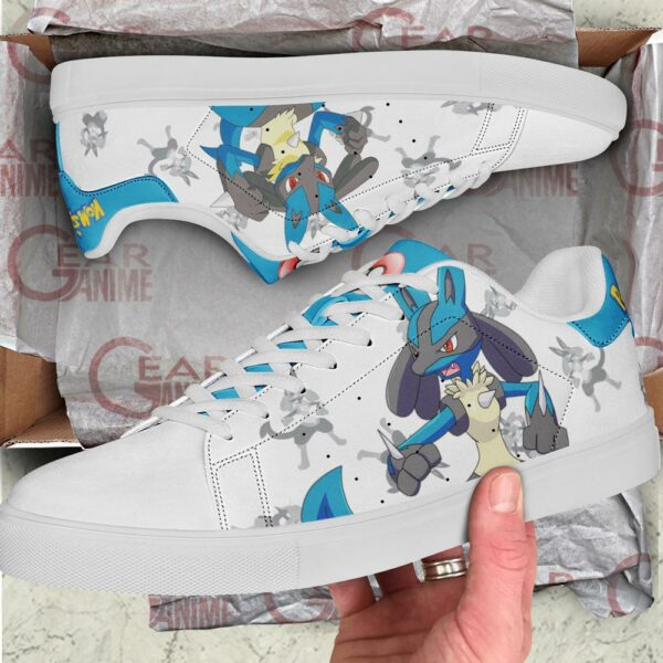 Lucario Skate Shoes Pokemon Custom Anime Shoes PN11 2