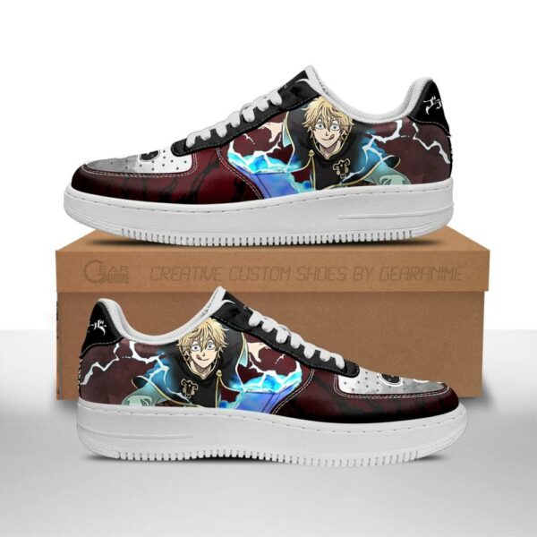 Luck Voltia Sneakers Black Bull Knight Black Clover Anime Shoes 1