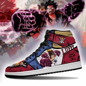 Luffy Sneakers Straw Hat Priates One Piece Anime Shoes Fan Gift MN06 5