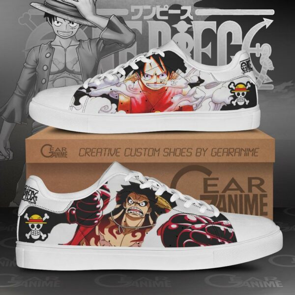 Monkey D Luffy Skate Shoes One Piece Custom Anime Shoes 1