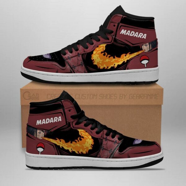 Madara Shoes Jutsu Fire Release Sneakers Naruto Anime Sneakers 2