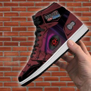 Madara Shoes Rinnegan & Mangekyou Sneakers High Top Anime 6