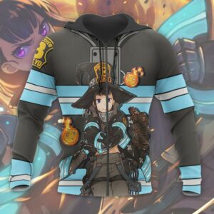 Maki Oze Fire Force Hoodie Shirt Anime Uniform Sweater Jacket 15