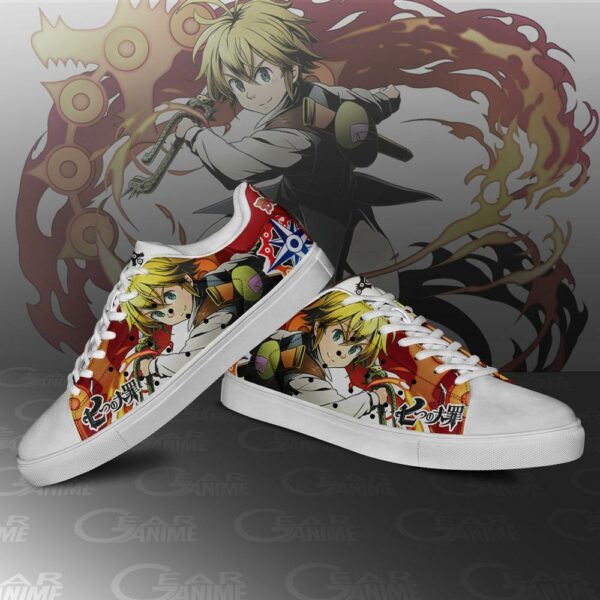 Meliodas Skate Shoes The Seven Deadly Sins Anime Custom Sneakers PN10 3