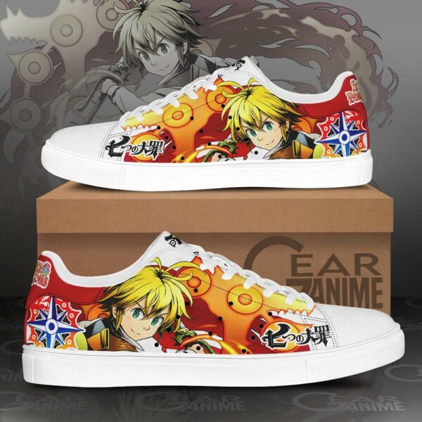 Meliodas Skate Shoes The Seven Deadly Sins Anime Custom Sneakers PN10 1