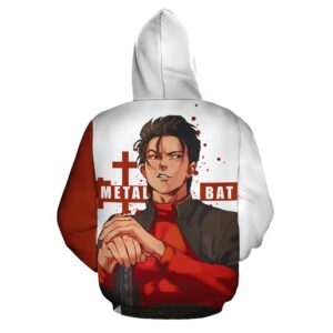 Metal Bat Zip Hoodie One Punch Man Anime Costume Shirt Fan Gift VA06 6