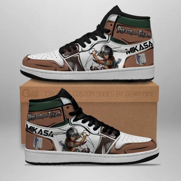 Mikasa Ackerman Sneakers Attack On Titan Anime Sneakers 1