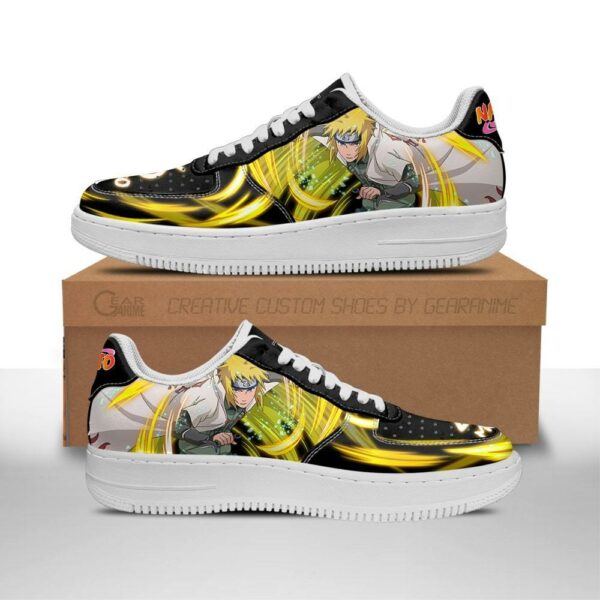 Minato Namikaze Sneakers Custom Shoes Naruto Anime Shoes Leather 1