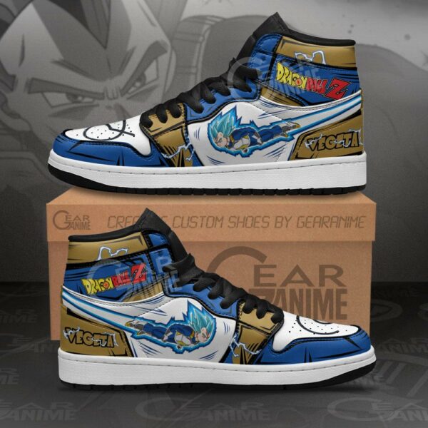 Vegeta Blue Sneakers Custom Whis Symbol DBZ Anime Shoes 1