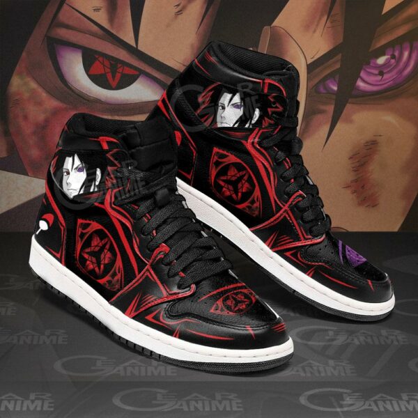 Uchiha Sasuke Sneakers Eternal Mangekyou & Rinne Sharingan Anime Shoes 2