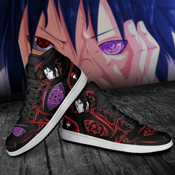 Uchiha Sasuke Sneakers Eternal Mangekyou & Rinne Sharingan Anime Shoes 4