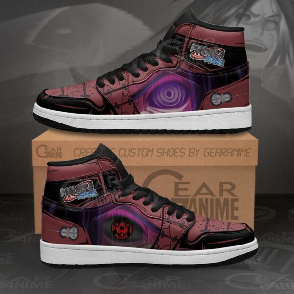 Madara Eyes Sneakers Custom Rinnegan & Mangekyou Sharingan Anime Shoes 1