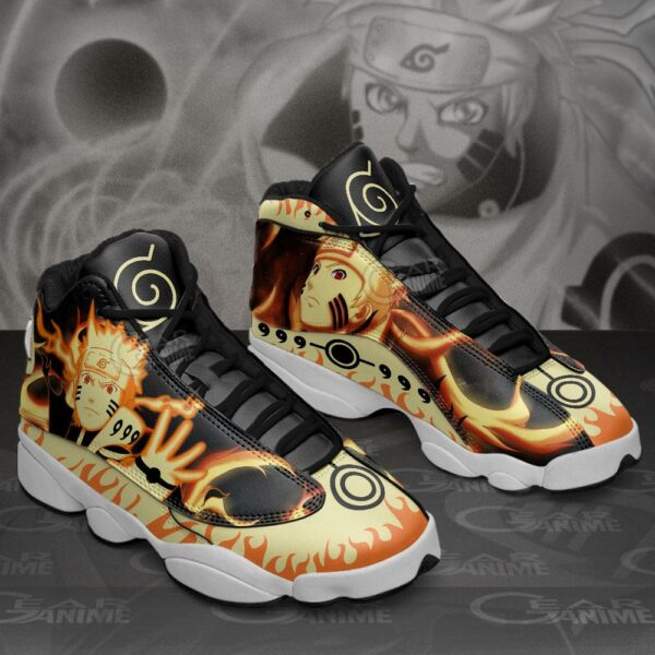 Naruto Kurama Mode Jd13 Sneakers Naruto Custom Anime Shoes 2