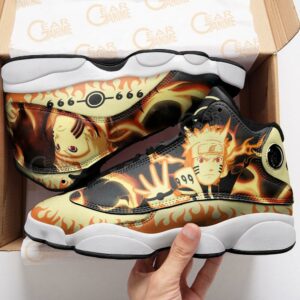 Naruto Kurama Mode Jd13 Sneakers Naruto Custom Anime Shoes 7