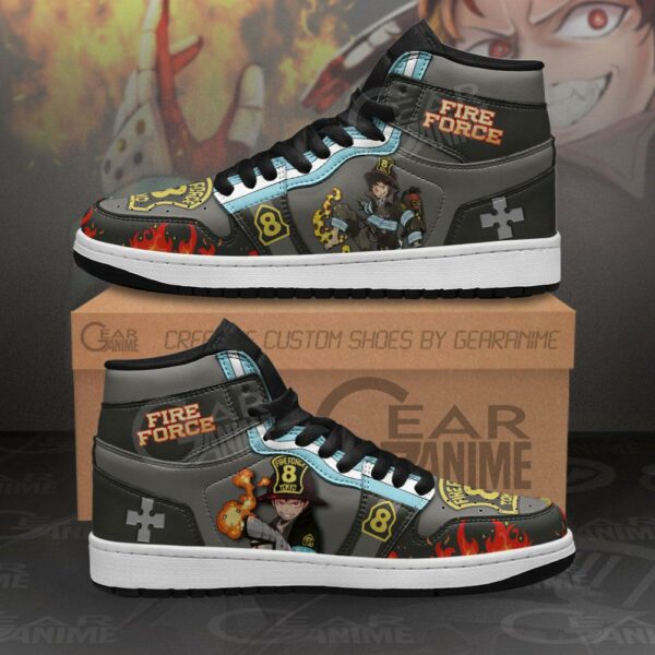 Fire Force Shinra Kusakabe Sneakers Custom Anime Shoes 1