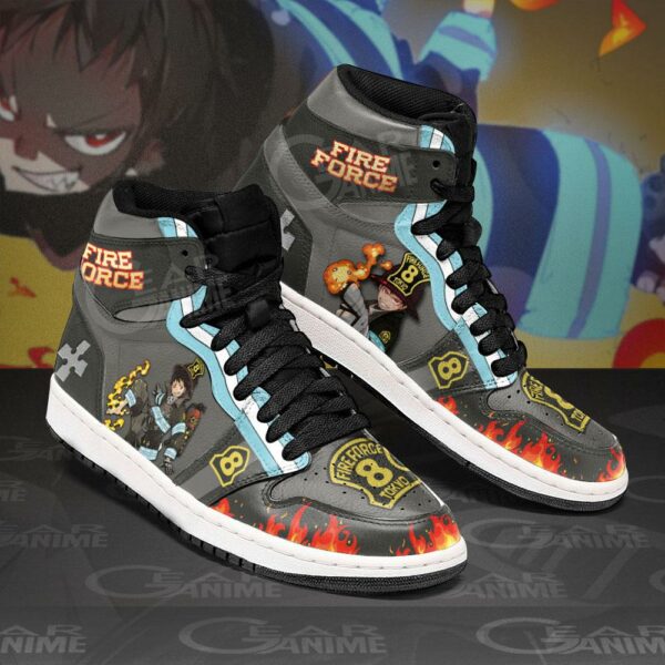 Fire Force Shinra Kusakabe Sneakers Custom Anime Shoes 2