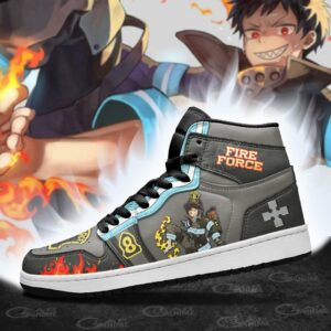 Fire Force Shinra Kusakabe Sneakers Custom Anime Shoes 6