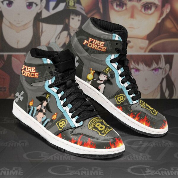 Fire Force Maki Oze Sneakers Custom Anime Shoes 2