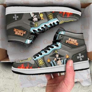 Fire Force Maki Oze Sneakers Custom Anime Shoes 7