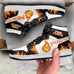 Fire Force Pusu Mera Sneakers Custom Anime Shoes 7