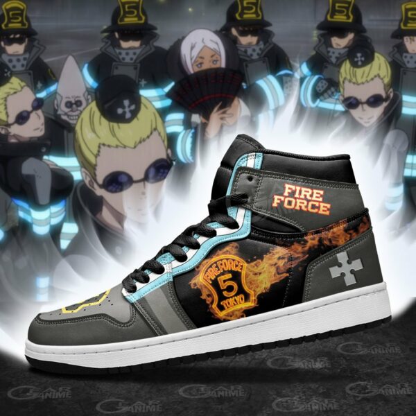 Fire Force Company 5 Sneakers Custom Anime Shoes 3