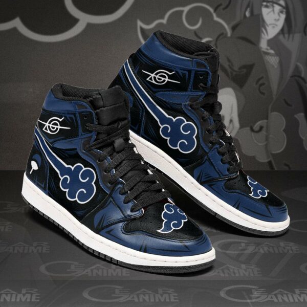 Akatsuki Sneakers Blue Custom Naruto Anime Shoes 2