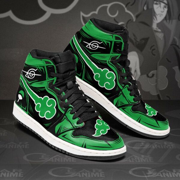 Akatsuki Sneakers Green Custom Naruto Anime Shoes 2