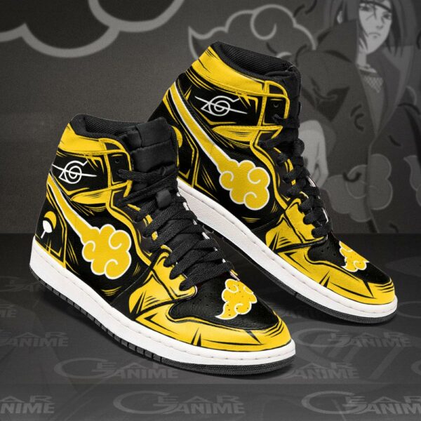 Akatsuki Sneakers Yellow Custom Naruto Anime Shoes 2