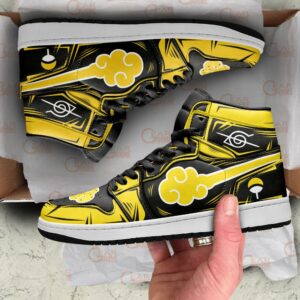 Akatsuki Sneakers Yellow Custom Naruto Anime Shoes 7