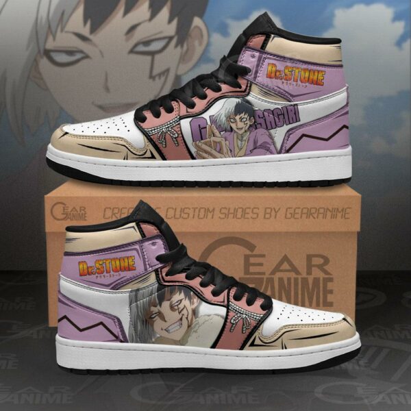 Gen Asagiri Sneakers Dr. Stone Custom Anime Shoes 1