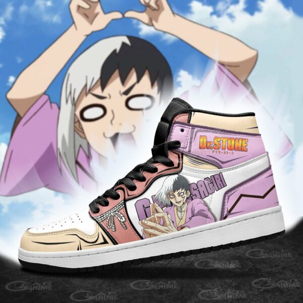 Gen Asagiri Sneakers Dr. Stone Custom Anime Shoes 3