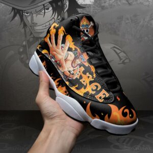 Portgas D Ace Sneakers One Piece Custom Anime Shoes 7