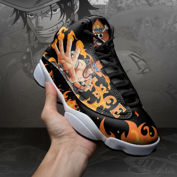 Portgas D Ace Sneakers One Piece Custom Anime Shoes 4