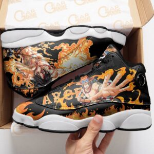 Portgas D Ace Sneakers One Piece Custom Anime Shoes 6