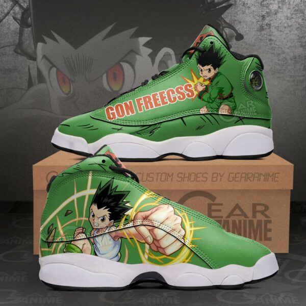 Gon Freecss Sneakers Hunter X Hunter Custom Anime Shoes 1